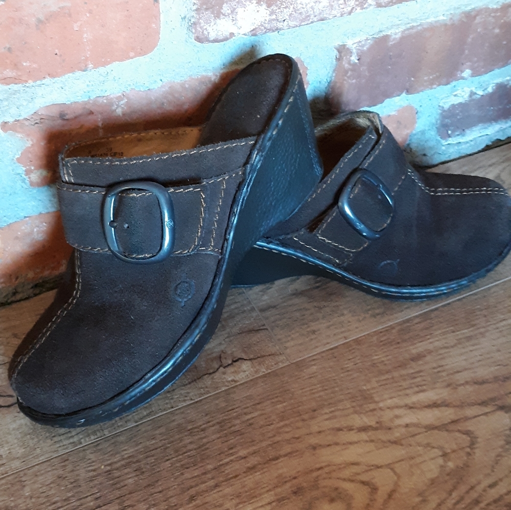 Born Suede Clogs